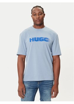 HUGO T-Shirt Nalax 50543493 Błękitny Regular Fit ze sklepu MODIVO w kategorii T-shirty męskie - zdjęcie 184661086