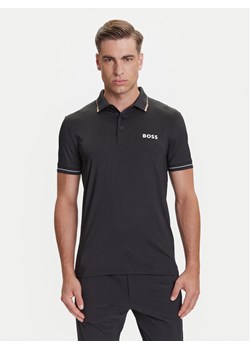 BOSS Polo Paul Pro 50506203 Czarny Slim Fit ze sklepu MODIVO w kategorii T-shirty męskie - zdjęcie 184661128