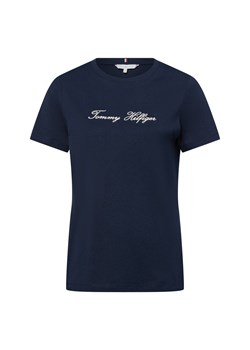 Tommy Hilfiger Koszulka damska Kobiety Bawełna granatowy jednolity ze sklepu vangraaf w kategorii Bluzki damskie - zdjęcie 184661866