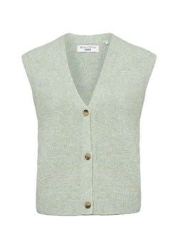 Marc O'Polo Denim Damska kamizelka z dzianiny z zawartością alpaki Kobiety drobna dzianina seledynowy marmurkowy ze sklepu vangraaf w kategorii Kamizelki damskie - zdjęcie 184661867