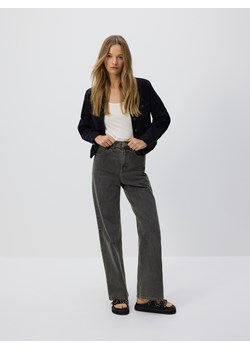 Reserved - Jeansy wide leg - szary ze sklepu Reserved w kategorii Jeansy damskie - zdjęcie 184662216