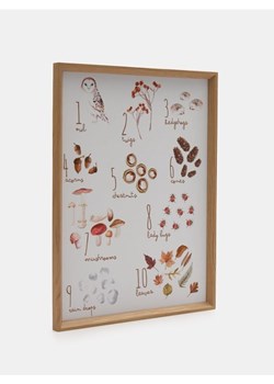 Sinsay - Plakat na płótnie w ramce z motywem jesiennym - beżowy ze sklepu Sinsay w kategorii Plakaty - zdjęcie 184662778