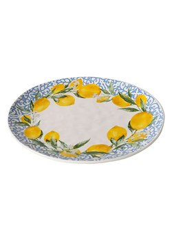 Boltze Talerz &quot;Capri&quot; w kolorze niebiesko-żółtym do serwowania - Ø 31 cm ze sklepu Limango Polska w kategorii Misy i tace dekoracyjne - zdjęcie 184664417