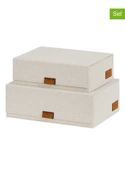 STORE IT Pudełka (2 szt.) &quot;Premium&quot; w kolorze kremowym ze sklepu Limango Polska w kategorii Pudełka i pojemniki - zdjęcie 184664936