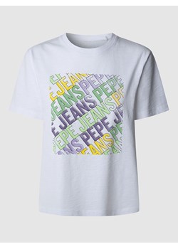 Pepe Jeans Koszulka &quot;Amelia&quot; w kolorze białym ze sklepu Limango Polska w kategorii Bluzki damskie - zdjęcie 184665227
