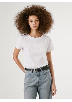 Pepe Jeans Koszulka &quot;Aria&quot; w kolorze białym ze sklepu Limango Polska w kategorii Bluzki damskie - zdjęcie 184665235