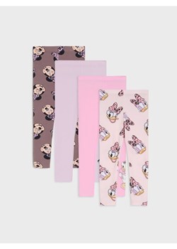 Sinsay - Legginsy 4 pack Minnie Mouse - kremowy ze sklepu Sinsay w kategorii Spodnie dziewczęce - zdjęcie 184665668