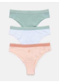 Sinsay - Bawełniane majtki brazyliany 3 pack - wielobarwny ze sklepu Sinsay w kategorii Majtki damskie - zdjęcie 184665715