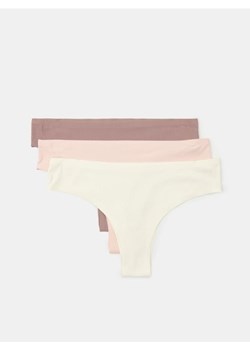 Sinsay - Bezszwowe majtki brazyliany 3 pack - wielobarwny ze sklepu Sinsay w kategorii Majtki damskie - zdjęcie 184665739