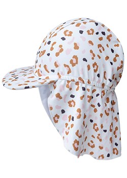 Swim Essentials Czapka &quot;Leopard&quot; w kolorze błekitno-jasnobrązowym z ochroną karku ze sklepu Limango Polska w kategorii Czapki dziecięce - zdjęcie 184666407