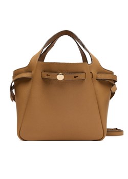 Torebka Tory Burch Romy Satchel 164866 Brązowy ze sklepu eobuwie.pl w kategorii Torby Shopper bag - zdjęcie 184666618