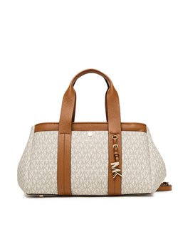 Torebka MICHAEL Michael Kors Romee 30T5G1ZS1B Beżowy ze sklepu eobuwie.pl w kategorii Kuferki - zdjęcie 184666627