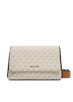 Torebka MICHAEL Michael Kors Nessa 30T5G8ZM1B Beżowy ze sklepu eobuwie.pl w kategorii Listonoszki - zdjęcie 184666766