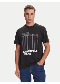 Karl Lagerfeld Jeans T-Shirt A3M17002 Czarny Regular Fit ze sklepu MODIVO w kategorii T-shirty męskie - zdjęcie 184667837