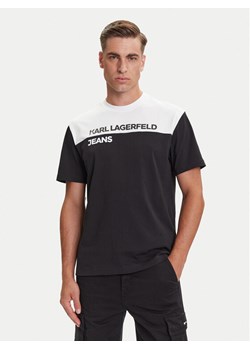 Karl Lagerfeld Jeans T-Shirt A3M17004 Czarny Regular Fit ze sklepu MODIVO w kategorii T-shirty męskie - zdjęcie 184667895