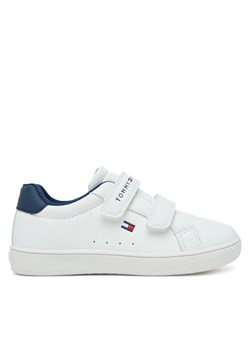 Tommy Hilfiger Sneakersy Low Cut Velcro Sneaker T1X9-34062-1355 S Biały ze sklepu MODIVO w kategorii Buty sportowe dziecięce - zdjęcie 184667897