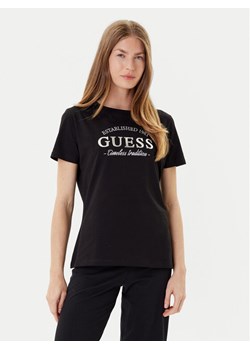 Guess T-Shirt V5YI12 J1314 Czarny Regular Fit ze sklepu MODIVO w kategorii Bluzki damskie - zdjęcie 184667975