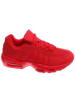 Czerwone wiązane męskie buty sportowe /F1-3 17955 G381/ ze sklepu Pantofelek24.pl w kategorii Trampki męskie - zdjęcie 184669548
