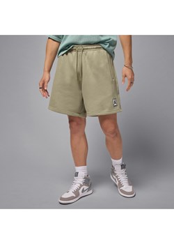 Spodenki męskie z nadrukiem Jordan Brooklyn Fleece - Brązowy ze sklepu Nike poland w kategorii Spodenki męskie - zdjęcie 184669796