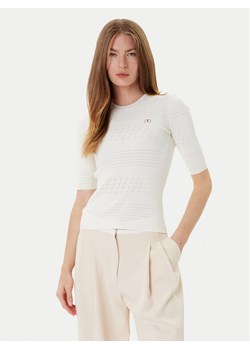 TWINSET Sweter 252TP3240 Beżowy Regular Fit ze sklepu MODIVO w kategorii Swetry damskie - zdjęcie 184670355