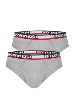 Kappa 2-pack slipy męskie bawełniane szare z logotypem K1114, Kolor szary, Rozmiar M, Kappa ze sklepu Primodo w kategorii Majtki męskie - zdjęcie 184670926