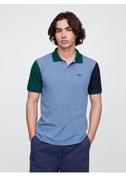 GAP Koszulka polo w kolorze błękitnym ze sklepu Limango Polska w kategorii T-shirty męskie - zdjęcie 184671207