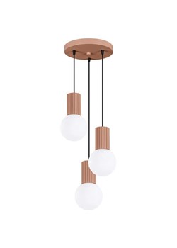 Beżowa lampa w stylu industrialnym - K600-Buble ze sklepu Edinos.pl w kategorii Lampy wiszące - zdjęcie 184671289