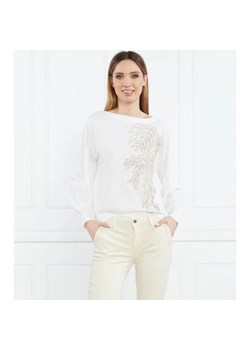 Marc Cain Sweter | Regular Fit | z dodatkiem jedwabiu ze sklepu Gomez Fashion Store w kategorii Swetry damskie - zdjęcie 184671668
