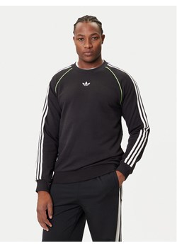 adidas Bluza adicolor Piping JW5918 Czarny Regular Fit ze sklepu MODIVO w kategorii Bluzy męskie - zdjęcie 184672746