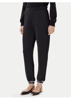 Liu Jo Sport Spodnie materiałowe TF5284 J4747 Czarny Regular Fit ze sklepu MODIVO w kategorii Spodnie damskie - zdjęcie 184672756