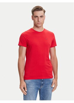 Tommy Jeans T-Shirt DM0DM04411 Czerwony Slim Fit ze sklepu MODIVO w kategorii T-shirty męskie - zdjęcie 184672807