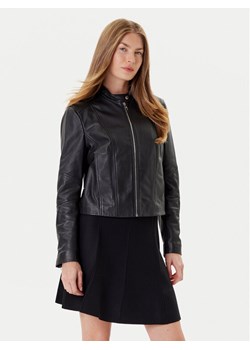 BOSS Kurtka skórzana C_Saleste1 50545625 Czarny Regular Fit ze sklepu MODIVO w kategorii Kurtki damskie - zdjęcie 184672829