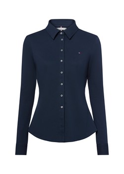 Tommy Hilfiger Damska koszulka polo Kobiety Bawełna granatowy jednolity ze sklepu vangraaf w kategorii Bluzki damskie - zdjęcie 184673479