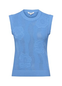 mbyM Sweter damski - Rosiana Kobiety niebieski jednolity ze sklepu vangraaf w kategorii Kamizelki damskie - zdjęcie 184673489
