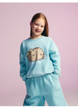Reserved - Bluza Pusheen - jasnoniebieski ze sklepu Reserved w kategorii Bluzy dziewczęce - zdjęcie 184674137