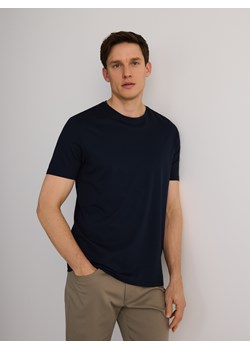 Reserved - T-shirt regular z modalem - granatowy ze sklepu Reserved w kategorii T-shirty męskie - zdjęcie 184674245