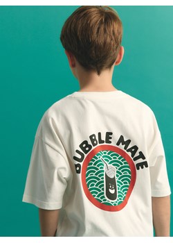 Reserved - T-shirt z nadrukiem - biały ze sklepu Reserved w kategorii T-shirty chłopięce - zdjęcie 184675245