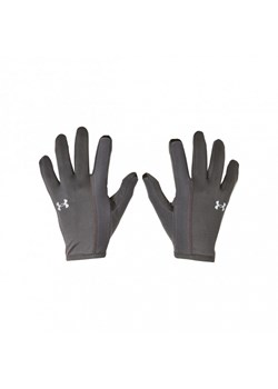 Męskie rękawiczki do biegania Under Armour UA Storm Run Liner - szare ze sklepu Sportstylestory.com w kategorii Rękawiczki męskie - zdjęcie 184675386