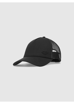 Czapka z daszkiem trucker uniseks 4F 4FWSS25ACABU401 - czarna ze sklepu Sportstylestory.com w kategorii Czapki z daszkiem męskie - zdjęcie 184675447
