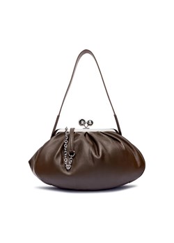 Weekend MaxMara Skórzana torebka na ramię CUBICO Pasticcino ze sklepu Gomez Fashion Store w kategorii Kopertówki - zdjęcie 184675565