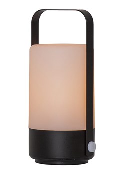 STAR Trading Lampion LED &quot;Flame Lantern&quot; w kolorze czarnym - wys. 19 cm ze sklepu Limango Polska w kategorii Świeczniki - zdjęcie 184676255