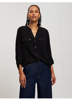 Cross Jeans Bluzka w kolorze czarnym ze sklepu Limango Polska w kategorii Koszule damskie - zdjęcie 184676287
