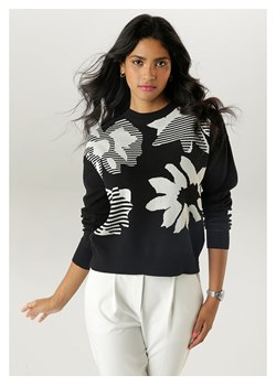 Aniston Sweter w kolorze czarnym ze sklepu Limango Polska w kategorii Swetry damskie - zdjęcie 184676349