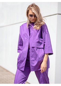 Marynarka oversize fioletowa damska EyeFo Fashion ze sklepu Eye For Fashion w kategorii Marynarki damskie - zdjęcie 184676485