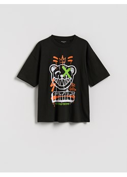 Reserved - T-shirt z nadrukiem Fortnite - czarny ze sklepu Reserved w kategorii T-shirty chłopięce - zdjęcie 184676665