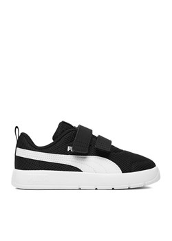 Sneakersy Puma COURTFLEX V3 MESH PS 39808517 Czarny ze sklepu eobuwie.pl w kategorii Buty sportowe dziecięce - zdjęcie 184677226