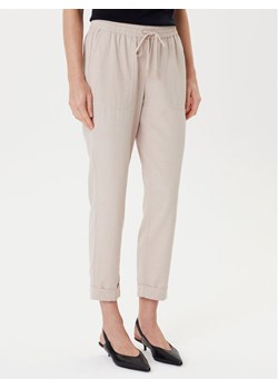 Tatuum Spodnie materiałowe Sudiki T2506.147 Beżowy Slim Fit ze sklepu MODIVO w kategorii Spodnie damskie - zdjęcie 184677768