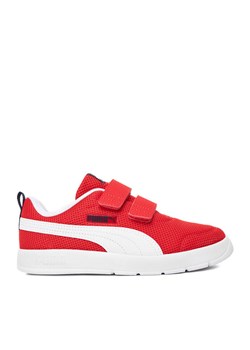 Puma Sneakersy COURTFLEX V3 MESH PS 39808501 Czerwony ze sklepu MODIVO w kategorii Buty sportowe dziecięce - zdjęcie 184677777