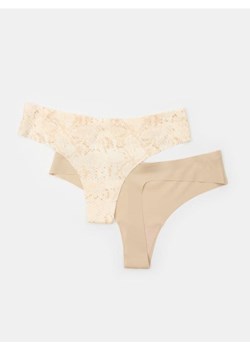 Sinsay - Bezszwowe stringi 2 pack - wielobarwny ze sklepu Sinsay w kategorii Majtki damskie - zdjęcie 184680305