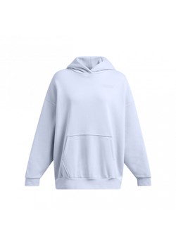 Damska bluza dresowa nierozpinana z kapturem Under Armour UA Icon Flc Ultra Os Hdy - biała ze sklepu Sportstylestory.com w kategorii Bluzy damskie - zdjęcie 184680399